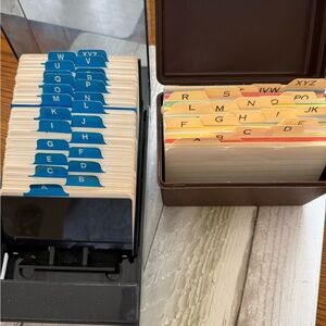 Rolodex Black Card Holder